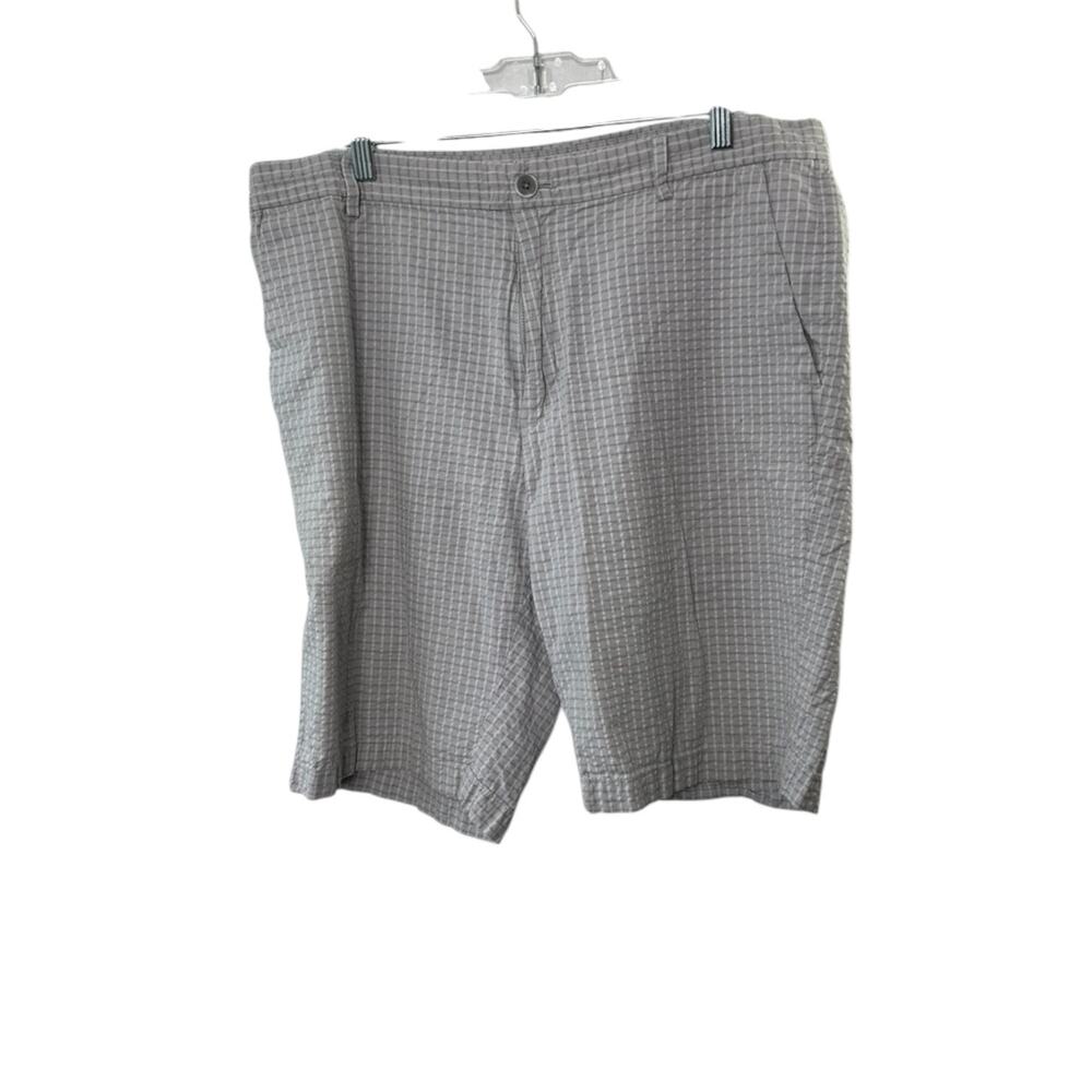 Calvin Klein Gray Stripe Seersucker 10" Shorts Men's Size 36 100% Cotton